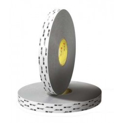 1" 3M RP16 Acrylic Foam Tape with Acrylic Adhesive, gray, 1" wide x  36 YD roll