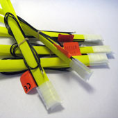 5A Heater Tape 110V/39Watts 155°C, yellow, 40" length tape