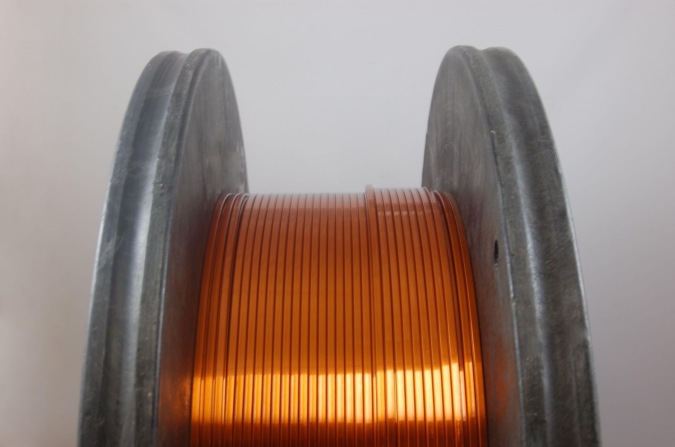 .081" x .182" Heavy FORMVAR Rectangular MW 18 Copper Magnet Wire 105°C, copper, 250 LB 24" reel (average wght.)