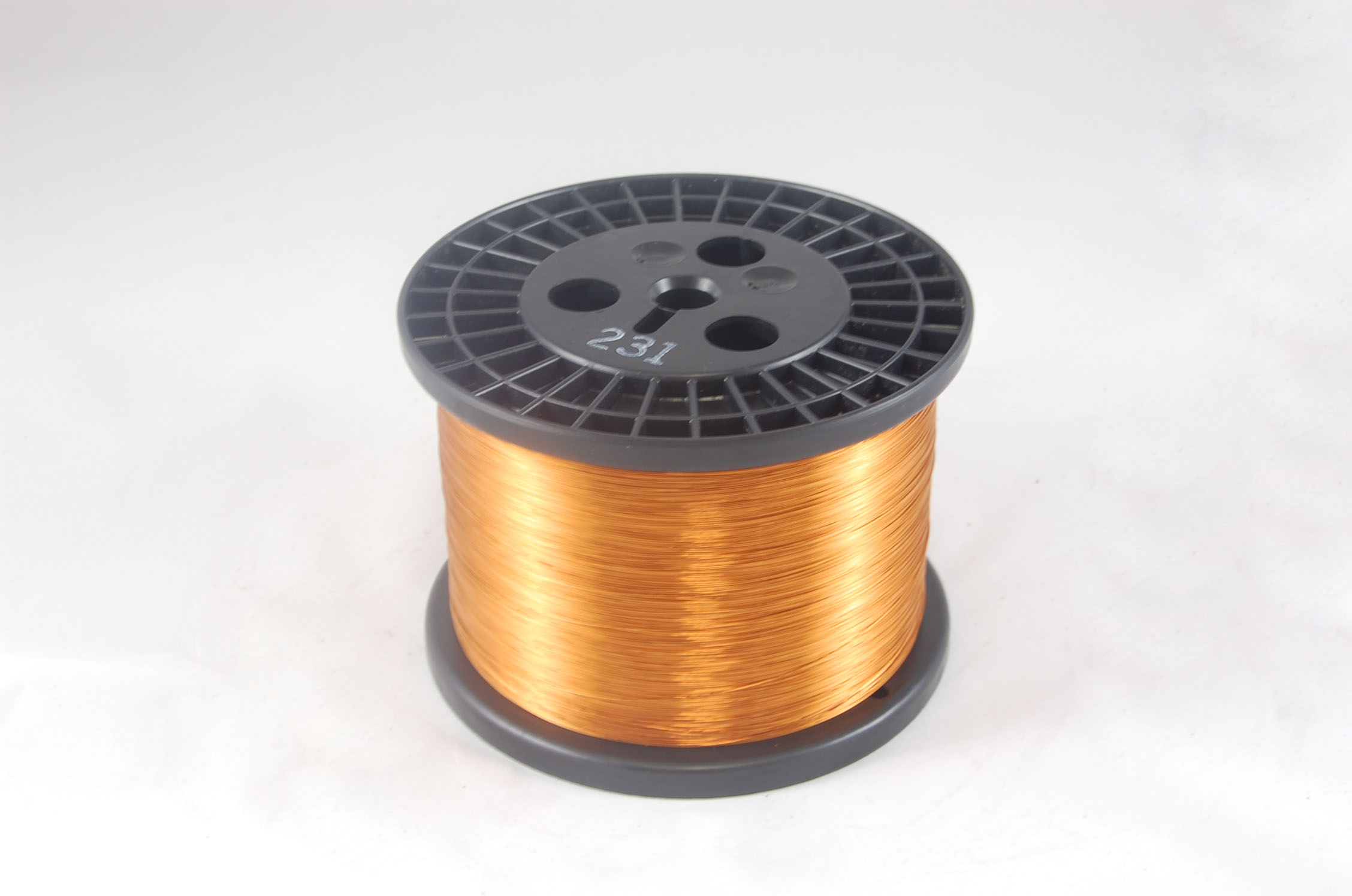 #17 Heavy INVEMID 200 Round MW 35 Copper Magnet Wire 200°C, copper, 10 LB 6" spool (average wght.)