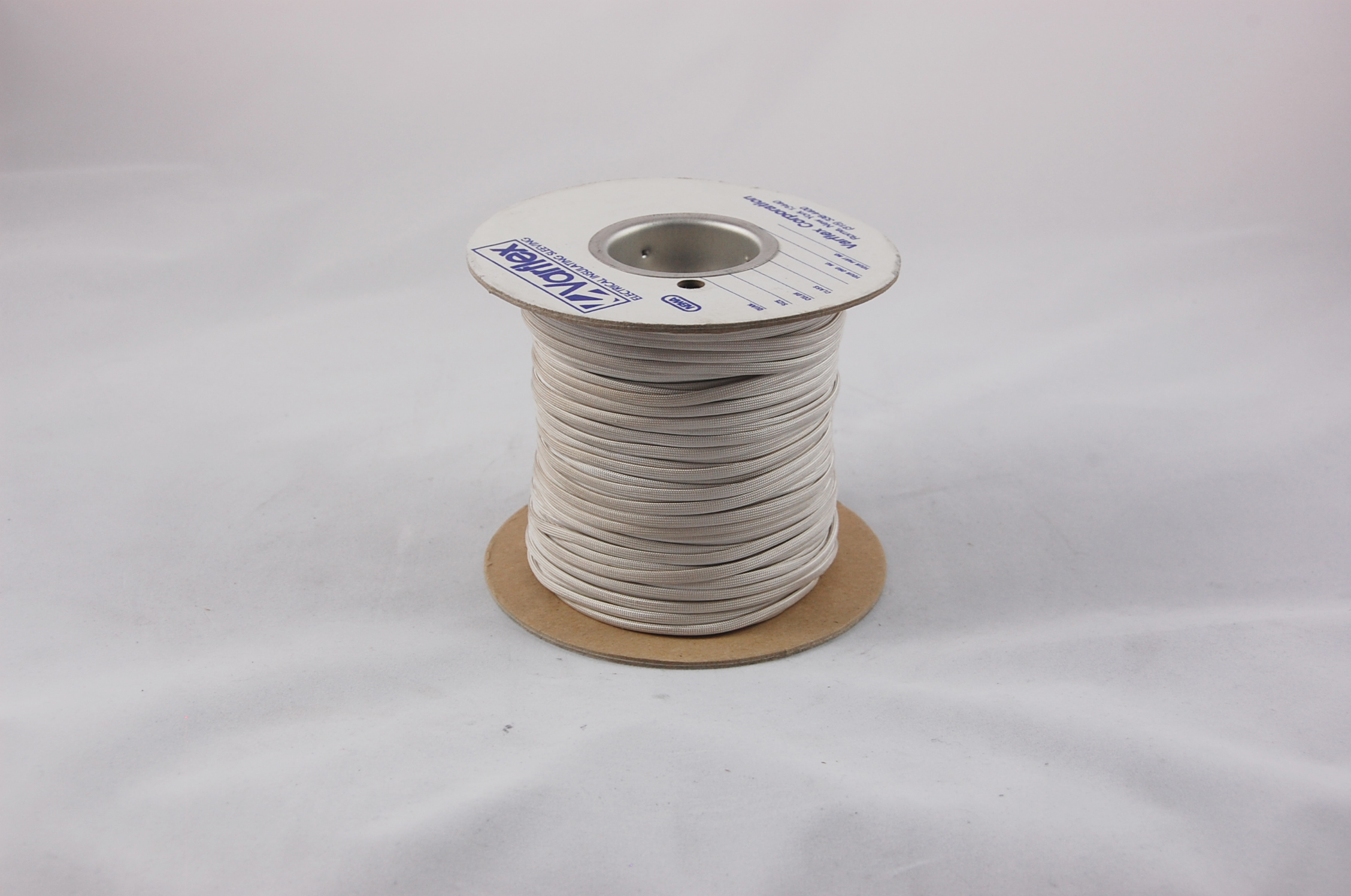 #15 AWG Varglas Type H Heat-Cleaned High Temperature Non-Fray Flexible Fiberglass Sleeving , natural, 500 FT per spool